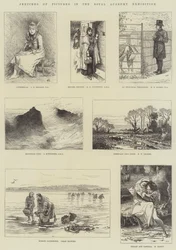 Náčrtky obrázků na výstavě Royal Academy